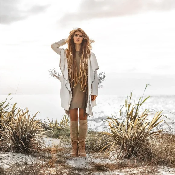 AYA SACRED WEAR belted hooded jacket - Picture 5 of 9